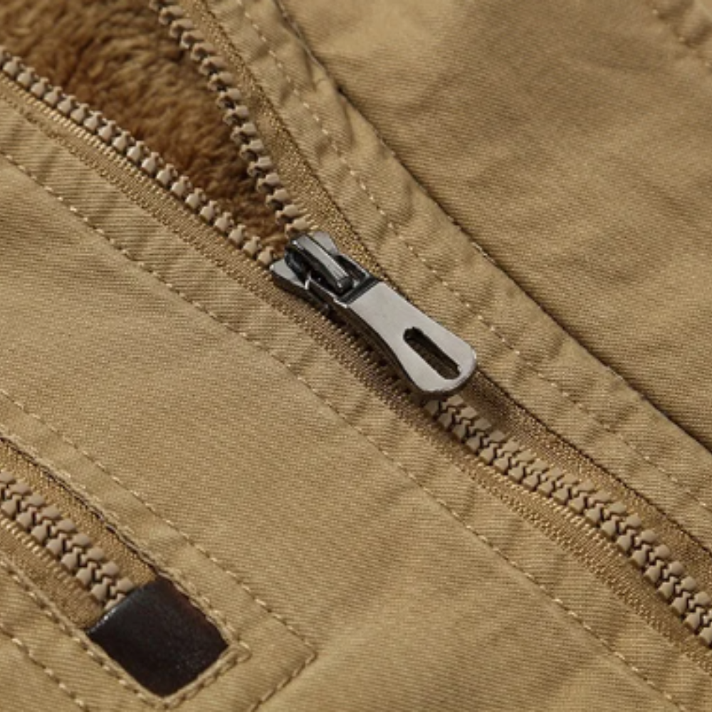 Elegante Katoenen Gewatteerde Winterjas