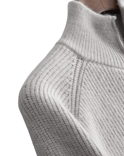 Vier Seizoenen Merino Wol Gevoerd Cardigan