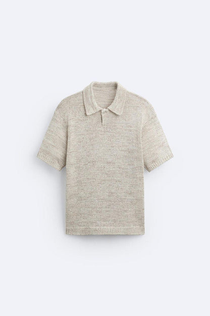 Old Money Knopfstrick Polo T-Shirt