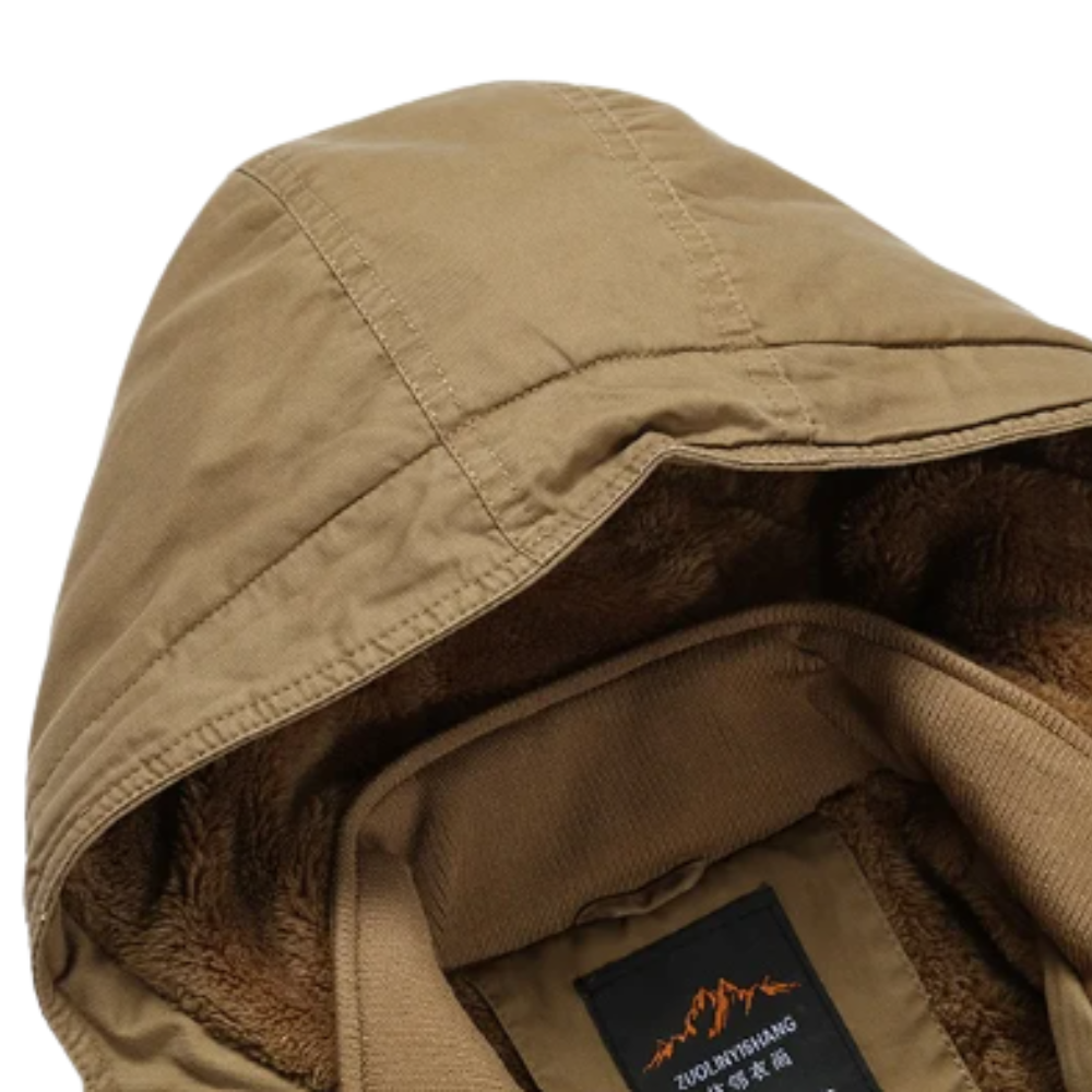 Elegante Katoenen Gewatteerde Winterjas