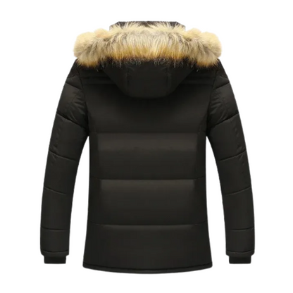 Elegante gewatteerde fleece-winterjas