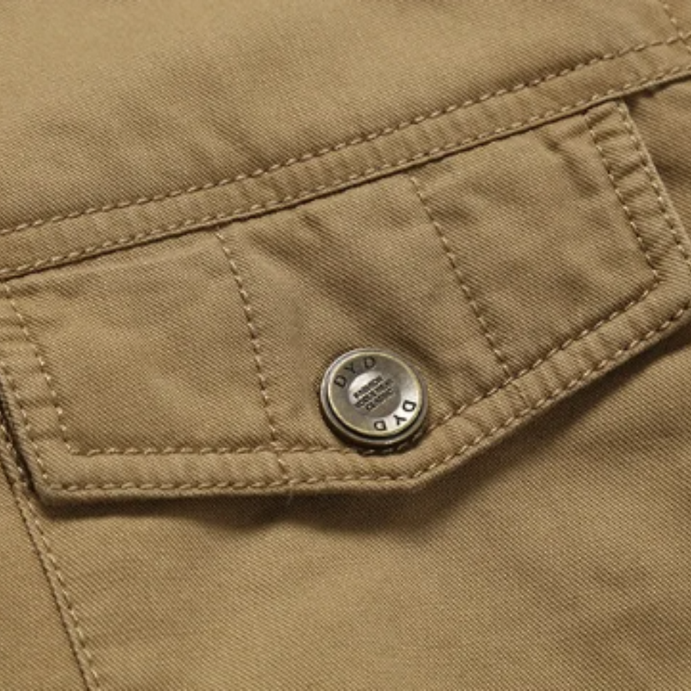 Elegante Katoenen Gewatteerde Winterjas