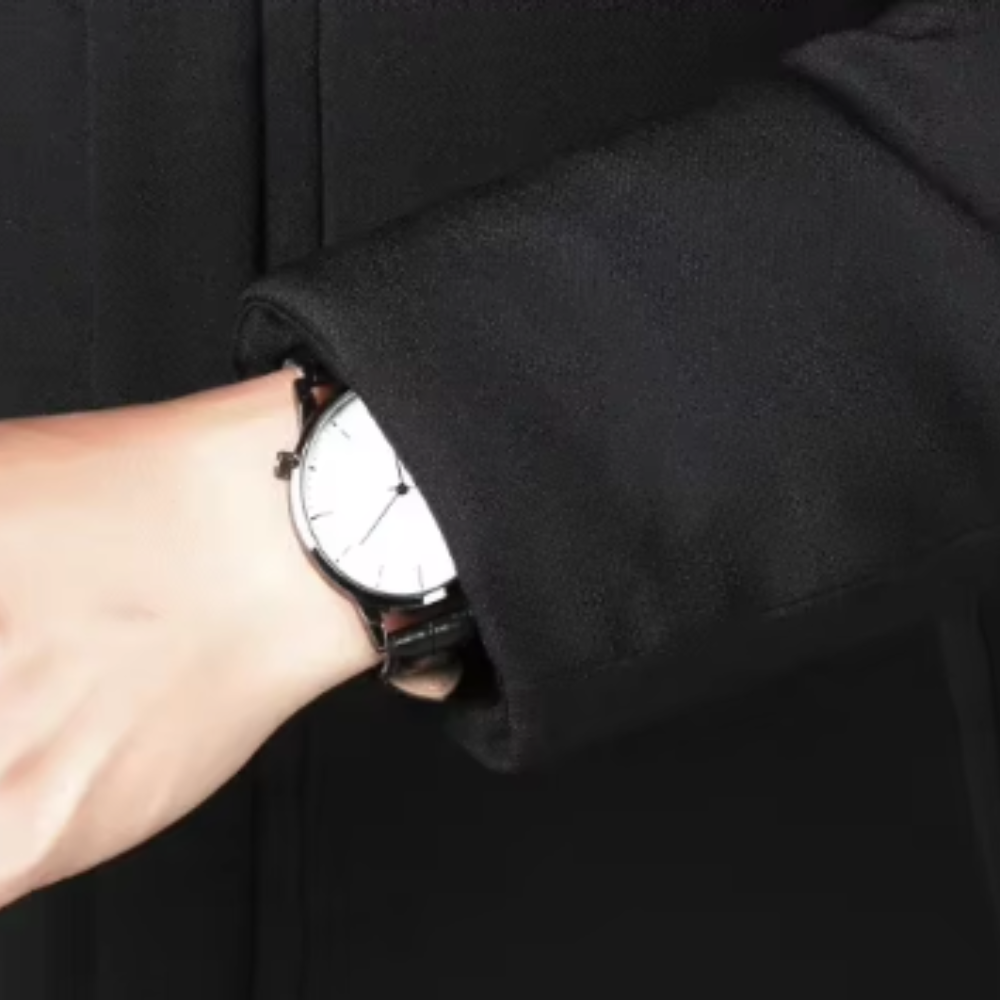 Elegante lange herenmantel