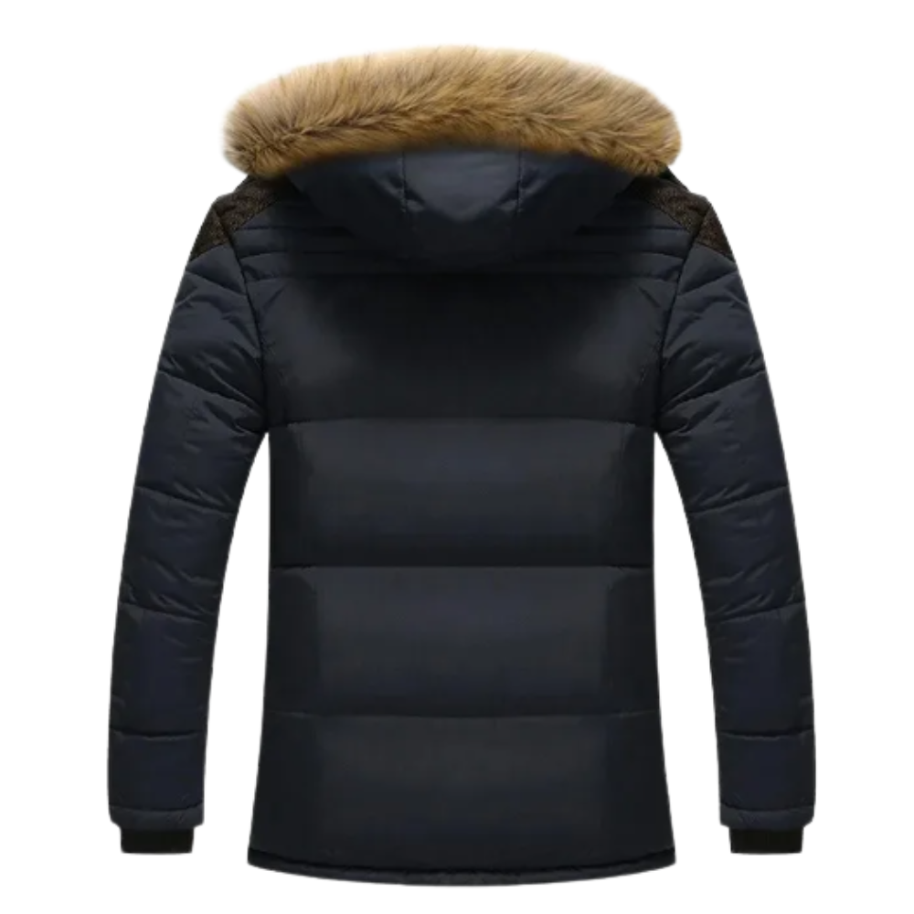 Elegante gewatteerde fleece-winterjas