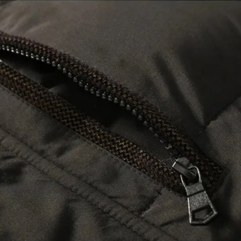 Elegante gewatteerde fleece-winterjas