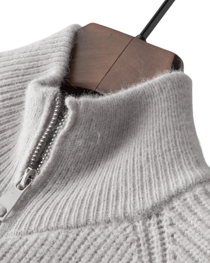 Vier Seizoenen Merino Wol Gevoerd Cardigan