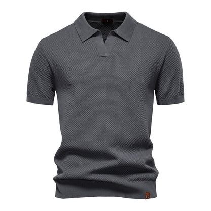 Mason – Gestructureerde Poloshirt