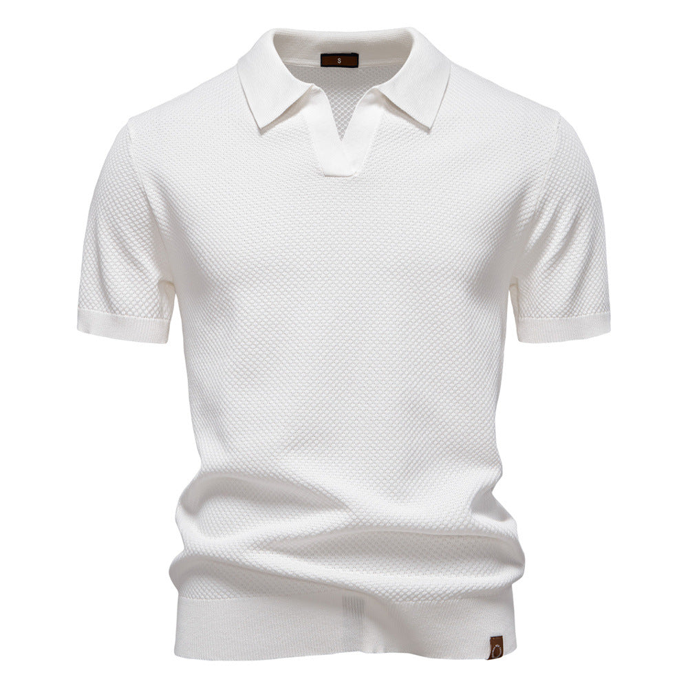 Mason – Gestructureerde Poloshirt
