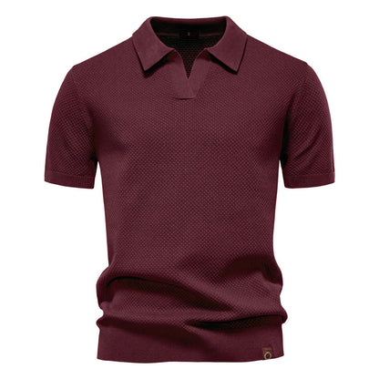Mason – Gestructureerde Poloshirt