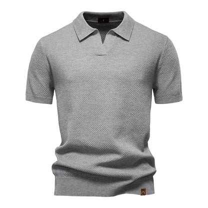Mason – Gestructureerde Poloshirt