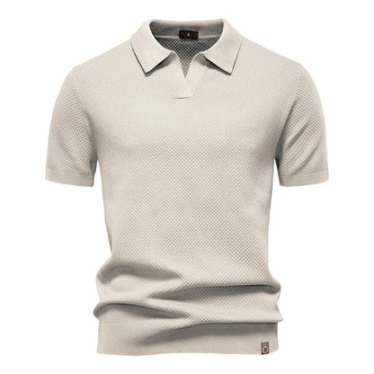 Mason – Gestructureerde Poloshirt