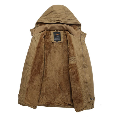 Elegante Katoenen Gewatteerde Winterjas